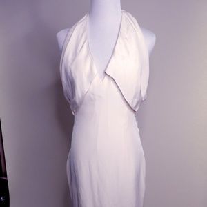 Tom Ford white silk halter backless gown